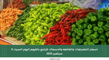 أسعار الخضراوات والفاكهة والأسماك تتراجع بالفيوم اليوم السبت 8 سبتمبر 2025